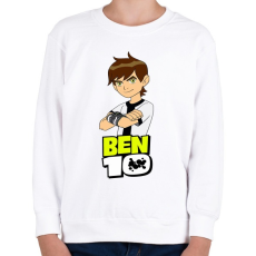 PRINTFASHION Ben ten - Gyerek pulóver - Fehér