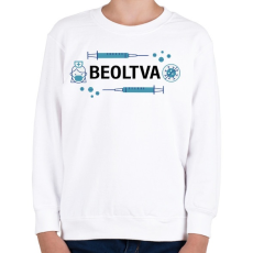 PRINTFASHION Beoltva - covid 19 - Gyerek pulóver - Fehér