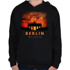 PRINTFASHION berlin - Gyerek kapucnis pulóver - Fekete gyerek pulóver, kardigán