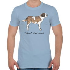 PRINTFASHION Bernáthegyi kutyafajta - Férfi póló - Világoskék