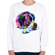 PRINTFASHION Bernáthegyi színesben - Gyerek pulóver - Fehér