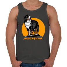 PRINTFASHION Berni pásztor - Férfi atléta - Sötétszürke