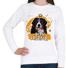 PRINTFASHION Berni pásztor firka - Női pulóver - Fehér