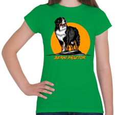 PRINTFASHION Berni pásztor - Női póló - Zöld női póló