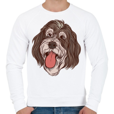 PRINTFASHION Bernipásztor - Férfi pulóver - Fehér