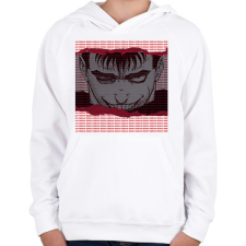 PRINTFASHION BERSERK GUTS - Gyerek kapucnis pulóver - Fehér gyerek pulóver, kardigán