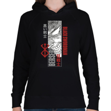 PRINTFASHION berserk - Női kapucnis pulóver - Fekete női pulóver, kardigán