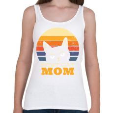 PRINTFASHION Best Cat Mom Ever - Női atléta - Fehér
