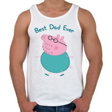PRINTFASHION Best Dad Ever - Férfi atléta - Fehér