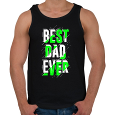 PRINTFASHION Best Dad Ever - Férfi atléta - Fekete