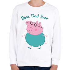 PRINTFASHION Best Dad Ever - Gyerek pulóver - Fehér