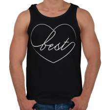 PRINTFASHION Best - Férfi atléta - Fekete atléta, trikó