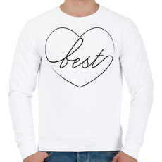 PRINTFASHION best - Férfi pulóver - Fehér