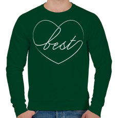 PRINTFASHION Best - Férfi pulóver - Sötétzöld