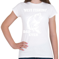PRINTFASHION Best Fishing - Női póló - Fehér