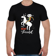 PRINTFASHION Best friend - Férfi póló - Fekete férfi póló