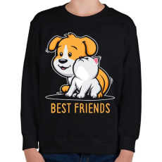 PRINTFASHION Best friends - Gyerek pulóver - Fekete
