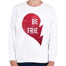 PRINTFASHION Best friends - left - Gyerek pulóver - Fehér