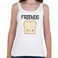 PRINTFASHION Best Friends - Nutellás kenyér 2 - Női atléta - Fehér