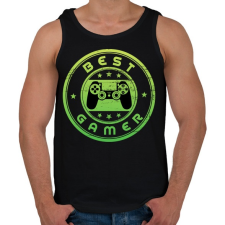 PRINTFASHION Best gamer - Férfi atléta - Fekete atléta, trikó