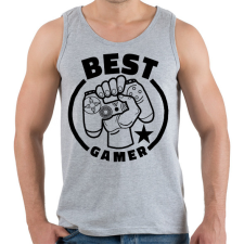 PRINTFASHION Best gamer - Férfi atléta - Sport szürke atléta, trikó