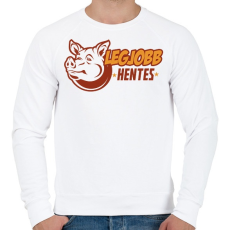 PRINTFASHION Best Hentes - Férfi pulóver - Fehér