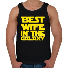 PRINTFASHION Best wife - Férfi atléta - Fekete