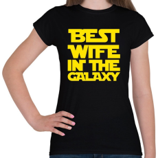 PRINTFASHION Best wife - Női póló - Fekete