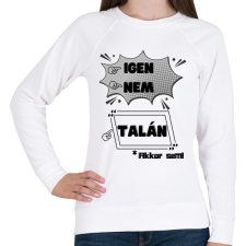 PRINTFASHION Beszélő póló - Női pulóver - Fehér női pulóver, kardigán