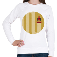 PRINTFASHION Betakarítás - Női pulóver - Fehér