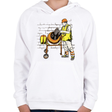 PRINTFASHION Betonkeverős - Gyerek kapucnis pulóver - Fehér gyerek pulóver, kardigán