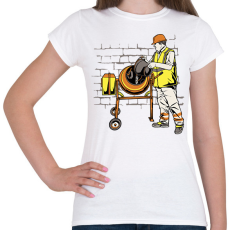PRINTFASHION Betonkeverős - Női póló - Fehér