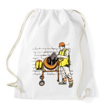 PRINTFASHION Betonkeverős - Sportzsák, Tornazsák - Fehér tornazsák
