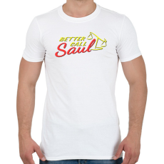 PRINTFASHION Better call Saul - Férfi póló - Fehér