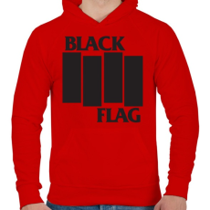 PRINTFASHION BF - Férfi kapucnis pulóver - Piros