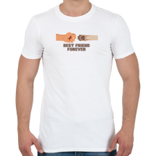 PRINTFASHION BFF - Best Friend Forever - Férfi póló - Fehér férfi póló