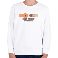 PRINTFASHION BFF - Best Friend Forever - Gyerek pulóver - Fehér