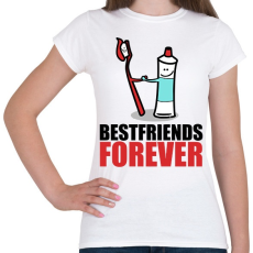 PRINTFASHION BFF - Női póló - Fehér