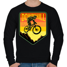 PRINTFASHION bicajos  - Férfi pulóver - Fekete