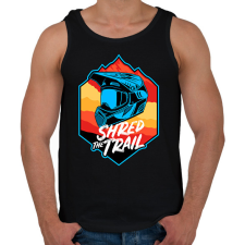 PRINTFASHION bicajos sisak - Férfi atléta - Fekete atléta, trikó