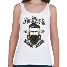 PRINTFASHION Bicepszbajusz - Női atléta - Fehér
