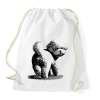 PRINTFASHION Bichon kutyás minta - Sportzsák, Tornazsák - Fehér