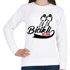 PRINTFASHION Bicikli Klub - Női pulóver - Fehér