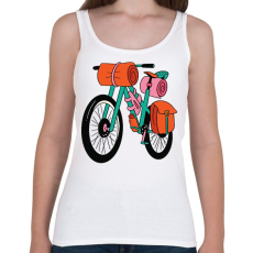 PRINTFASHION Bicikli - Női atléta - Fehér