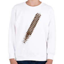 PRINTFASHION Biciklinyom - Gyerek pulóver - Fehér gyerek pulóver, kardigán