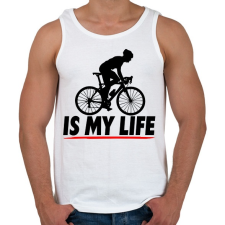 PRINTFASHION Biciklis póló - Férfi atléta - Fehér atléta, trikó