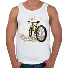 PRINTFASHION Biciklizés - Férfi atléta - Fehér