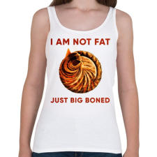 PRINTFASHION Big boned cat - Női atléta - Fehér női trikó