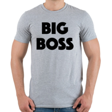 PRINTFASHION BIG BOSS - Férfi póló - Sport szürke férfi póló