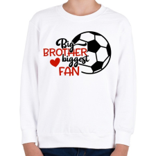 PRINTFASHION Big brother biggest fan - Gyerek pulóver - Fehér gyerek pulóver, kardigán